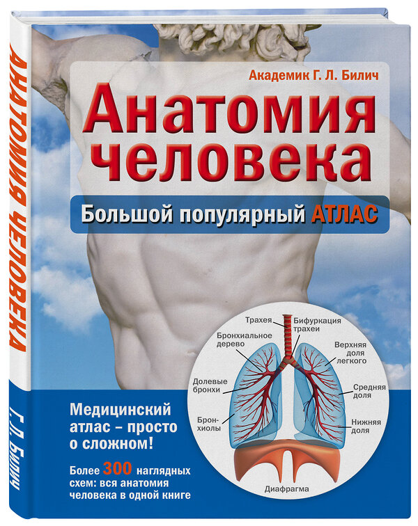 Эксмо Г. Л. Билич "Анатомия человека: большой популярный атлас" 339509 978-5-699-72585-4 