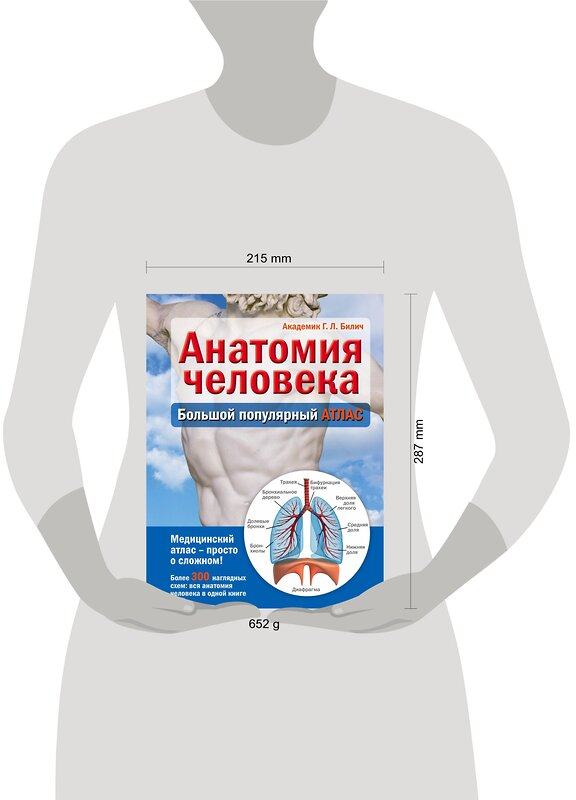 Эксмо Г. Л. Билич "Анатомия человека: большой популярный атлас" 339509 978-5-699-72585-4 