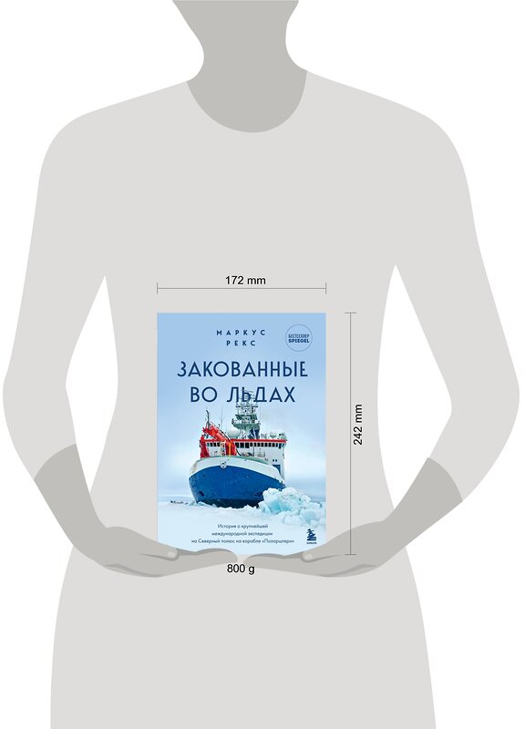 Эксмо Маркус Рекс "Закованные во льдах. История о крупнейшей международной экспедиции на Северный полюс на корабле «Поларштерн»" 354127 978-5-04-163559-6 