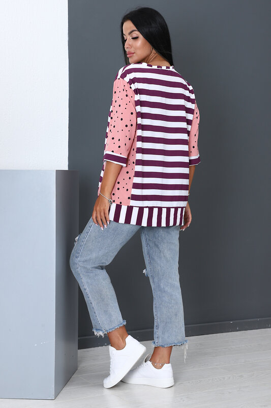 Натали Туника 354863 52290 бело-сиреневый