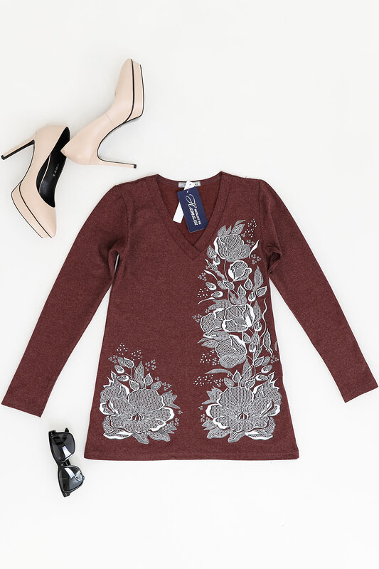 Натали Джемпер 355143 Джемпер Чезари бордо