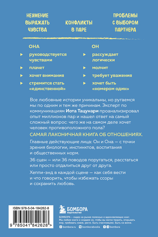 Эксмо Иота Тацунари "Она не объясняет, он не догадывается. Японское искусство диалога без ссор" 359966 978-5-04-184262-8 