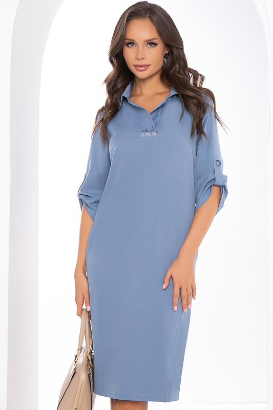 LT Collection Платье 362516 П8252 серо-голубой