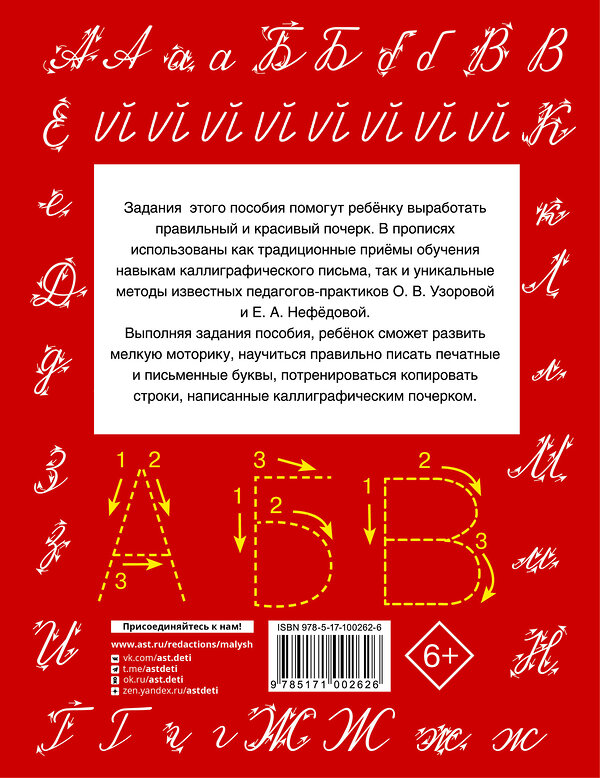 АСТ Узорова О.В., Нефедова Е.А. "Быстрое обучение письму" 365304 978-5-17-100262-6 