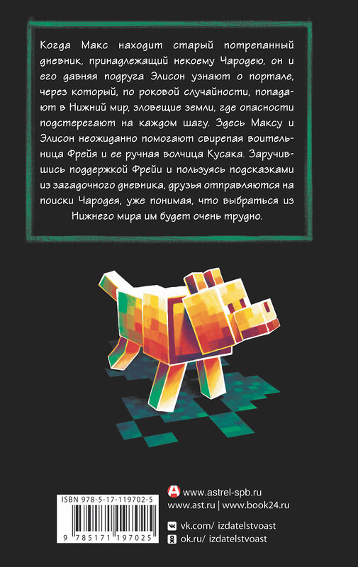 АСТ Мер Лафферти "Minecraft: Утерянные дневники" 370224 978-5-17-119702-5 