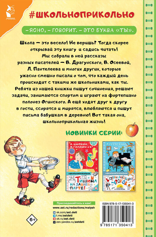 АСТ Драгунский В. Ю., Пантелеев Л., Осеева В.А. и др. "Рассказы про школьников" 372916 978-5-17-135041-3 