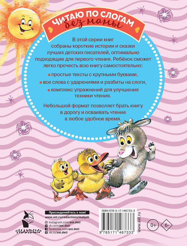 АСТ Михалков С.В., Козлов С.Г., Пляцковский М.С. "Лучшие сказки: первое чтение по слогам" 376297 978-5-17-146733-3 