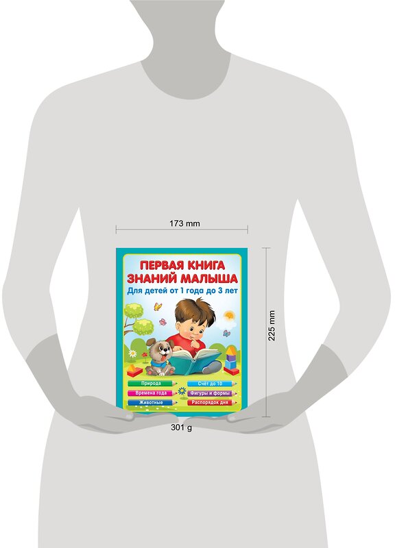 АСТ Виноградова Н.А. "Первая книга знаний малыша для детей от 1 года до 3 лет" 377596 978-5-17-148356-2 