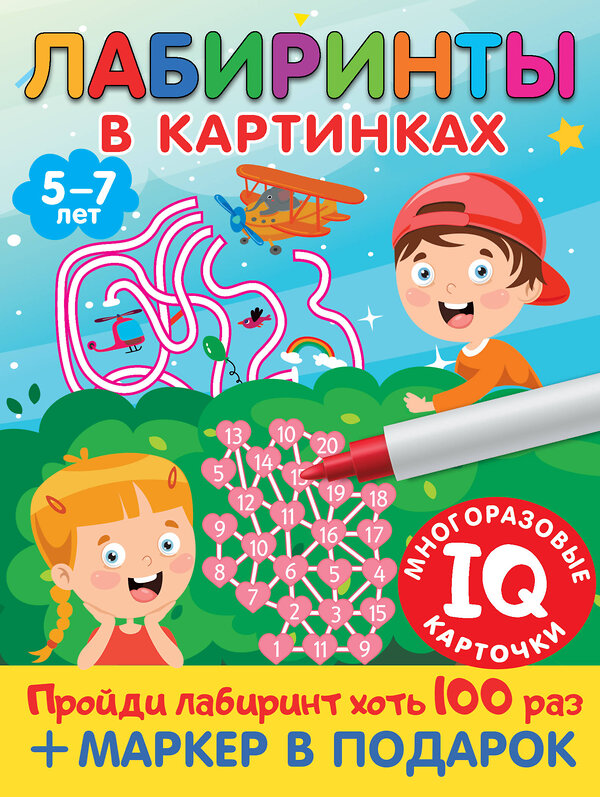 АСТ Дмитриева В.Г. "Лабиринты в картинках. Пиши-стирай. Для детей 5-7 лет" 381093 978-5-17-153843-9 