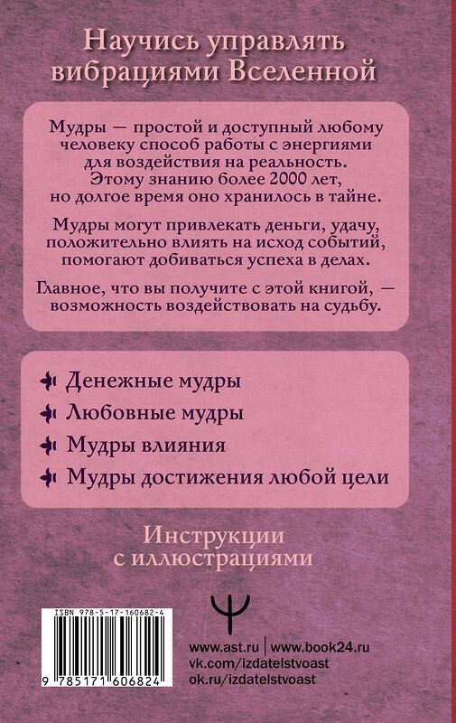 АСТ Петр Левин "Все мудры, исполняющие желания, в одной книге. Научись управлять вибрациями Вселенной" 386717 978-5-17-160682-4 