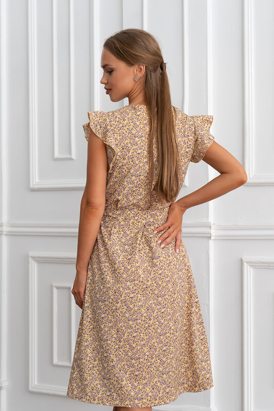 Open-style Платье 389640 5329 коричневый/бежевый/св.коричневый