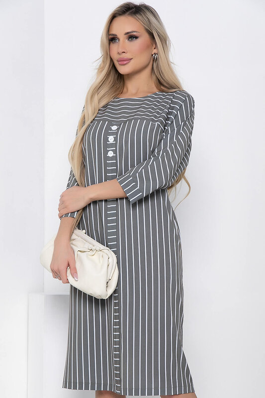 LT Collection Платье 395761 П8644 хаки, белый