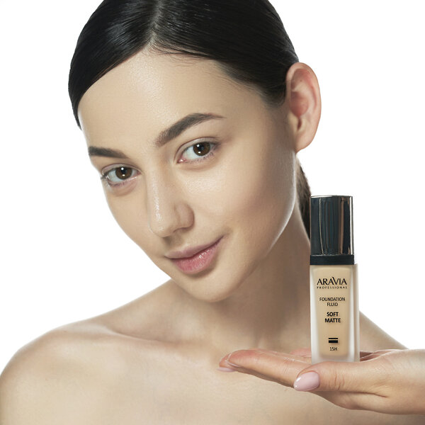 ARAVIA Professional Тональный крем для лица матирующий SOFT MATTE, 30 мл - 03 foundation matte/42, 398653 L020 