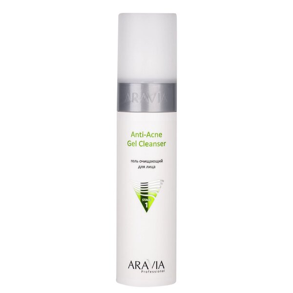 ARAVIA Professional Гель очищающий для жирной и проблемной кожи лица Anti-Acne Gel Cleanser, 250 мл/12, 398786 6214 