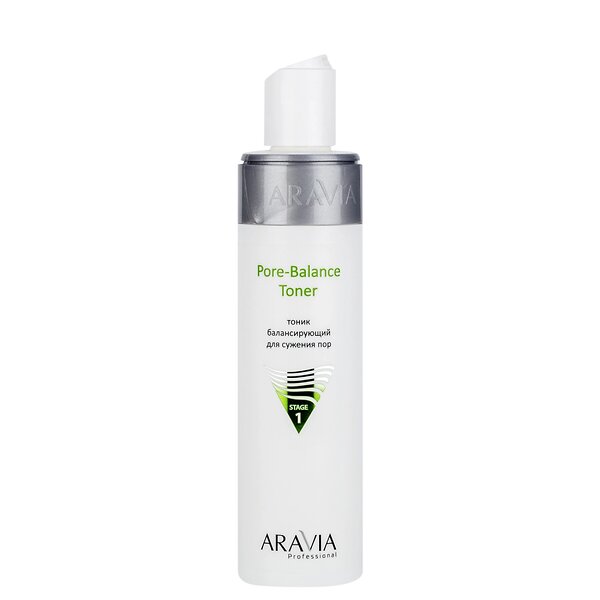 ARAVIA Professional Тоник балансирующий для сужения пор для жирной и проблемной кожи Pore-Balance Toner, 250 мл/12, 398793 6211 