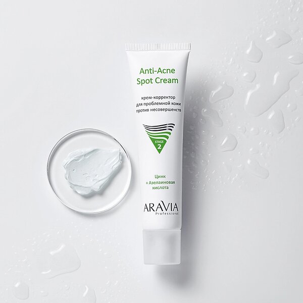 ARAVIA Professional Крем-корректор для проблемной кожи против несовершенств Anti-Acne Spot Cream, 40 мл/20, 398809 6325 