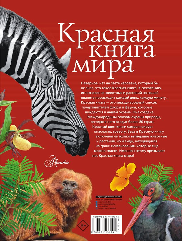 АСТ Молюков М.И., Пескова И.М. "Красная книга мира" 400787 978-5-17-113179-1 