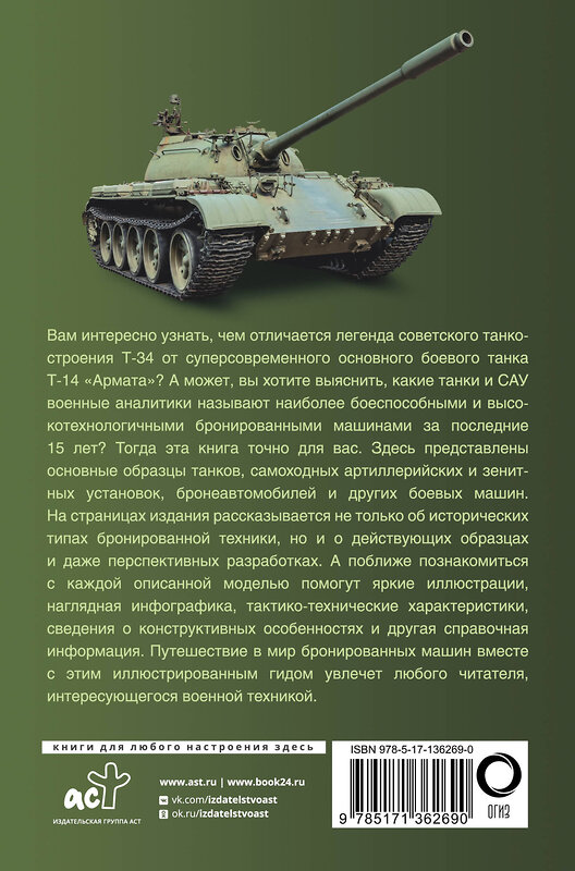 АСТ Мерников А.Г. "Танки и бронетехника. Популярный иллюстрированный гид" 400940 978-5-17-136269-0 