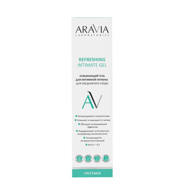 ARAVIA Laboratories Laboratories Освежающий гель для интимной гигиены для ежедневного ухода Refreshing Intimate Gel, 200 мл/12, 406513 А116 