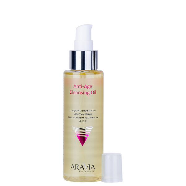 ARAVIA Professional Гидрофильное масло для умывания с витаминным комплексом А,Е,F Anti-Age Cleansing Oil, 110 мл 406620 9112 