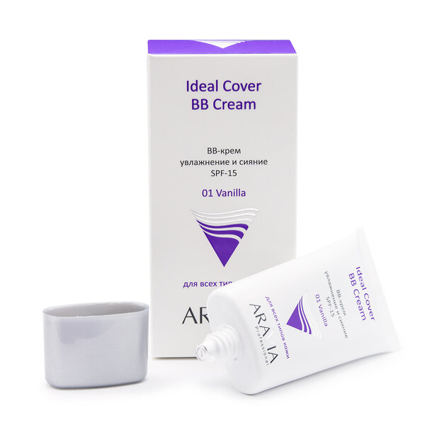 ARAVIA Professional BB-крем увлажняющий SPF-15 Ideal Cover BB-Cream Vanilla 01, 50 мл/15, 406645 9208 