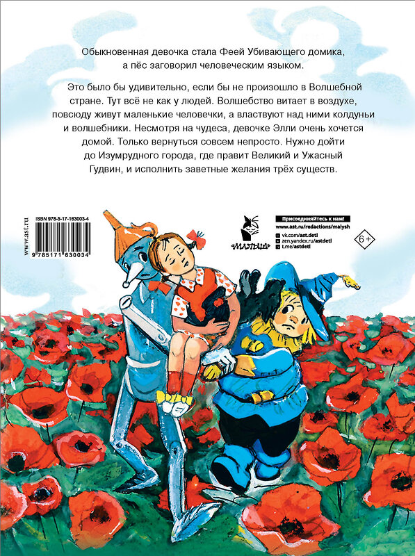 АСТ Волков А. "Волшебник Изумрудного города. Рисунки Л. Владимирского" 412056 978-5-17-163003-4 