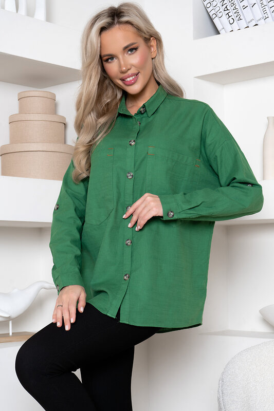 Open-style Рубашка 422301 6221 зеленый