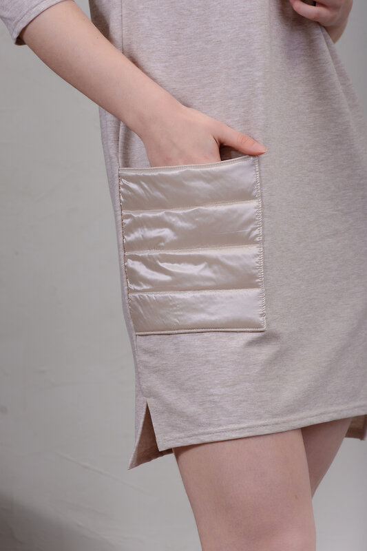 Натали Платье 424622 24809 бежевый меланж