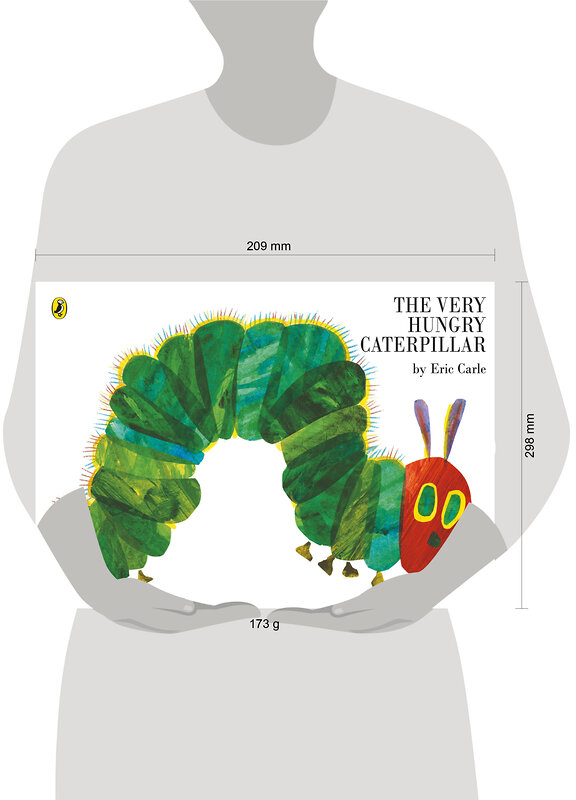 Эксмо "The very hungry caterpillar (Eric Carle) Очень голодная гусеница (Эрик Карл) /Книги на английском языке" 428178 978-0-14-056932-2 