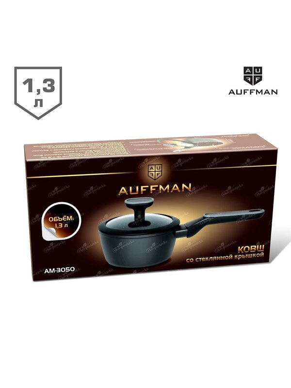 AUFFMAN Сотейник 429695 AM-3050 черный;черный каменный