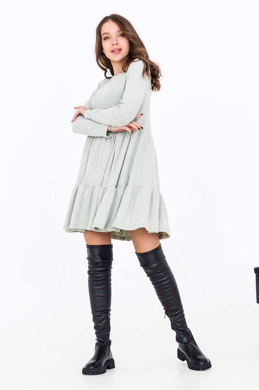 Натали Платье 431252 50512 фисташковый