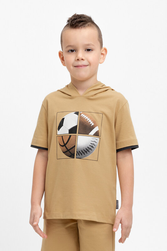 CROCKID Фуфайка 433437 К 302305-1 светло-коричневый