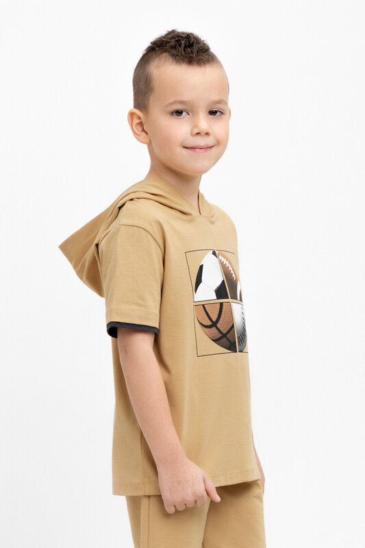 CROCKID Фуфайка 433437 К 302305-1 светло-коричневый