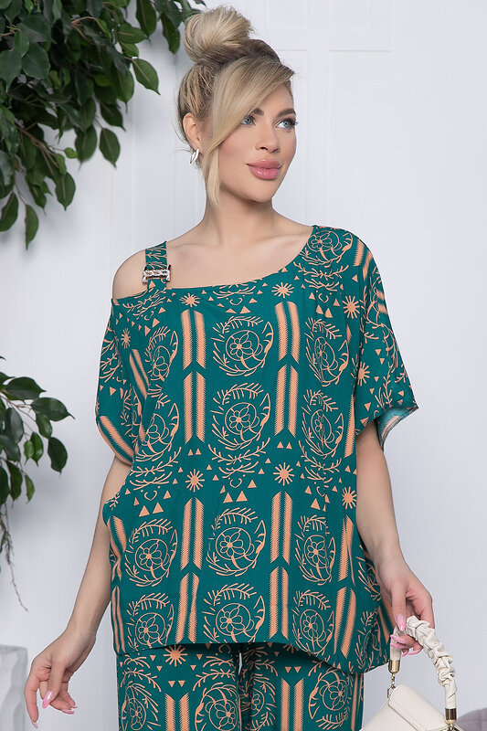 LT Collection Костюм 433772 К10647 зелёный, оранжевый