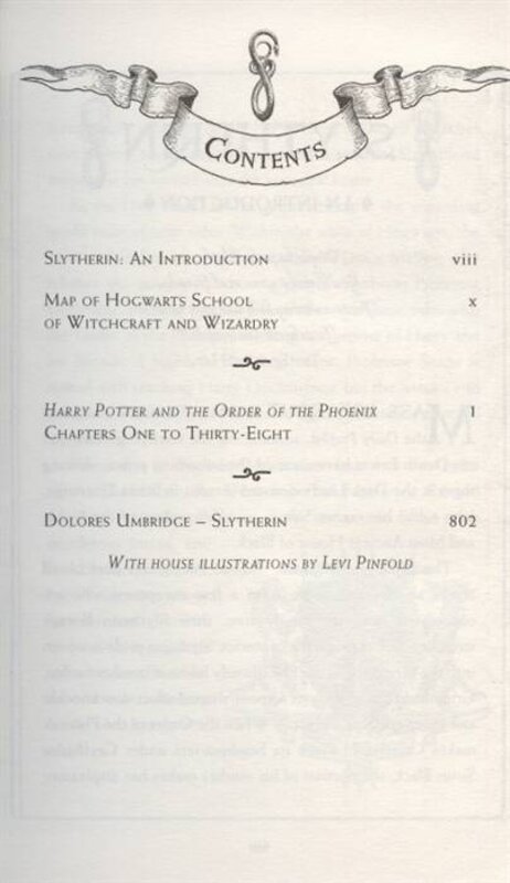 Эксмо J.K. Rowling "Harry Potter and the Order of the Phoenix - Slytherin Edition J.K. Rowling Гарри Поттер и Орден Феникса - Слизерин Д.К. Роулинг / Книги на англ. языке" 437738 978-1-52-661821-4 