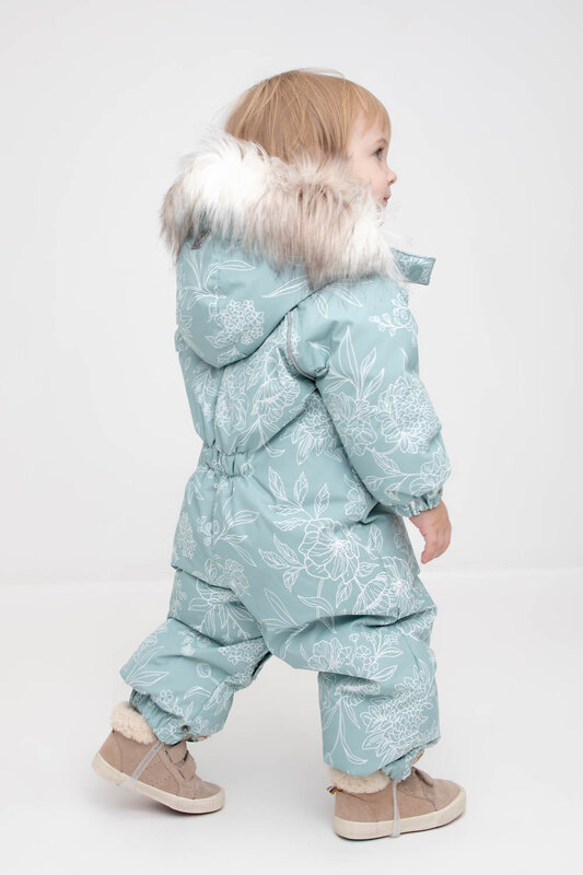 CROCKID Комбинезон 445955 ВК 60103/н/2 УЗГ голубой прибой, кружевные цветы