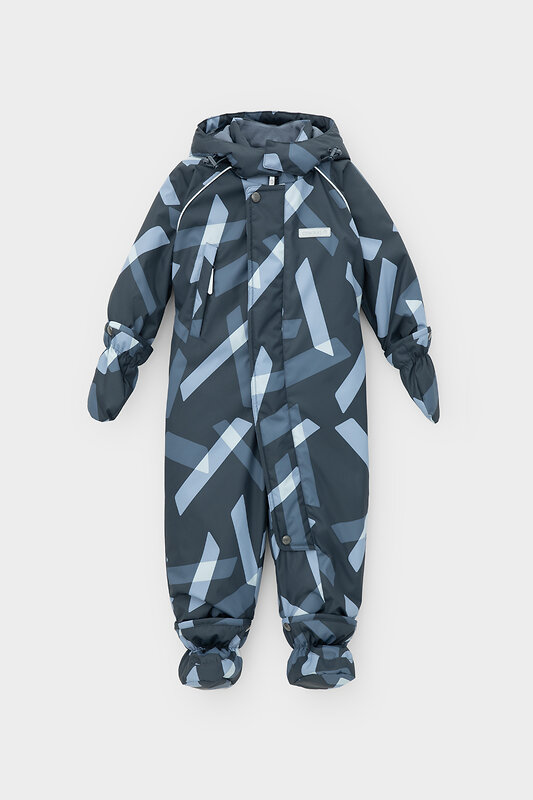 CROCKID Комбинезон 446178 ВК 60032/н/39 Ал индиго, пересекающиеся прямоугольники