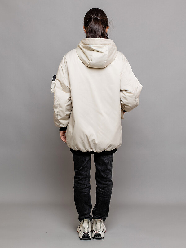 BATIK Бомбер 447547 635-24в-2 Экрю/ярко-зеленый