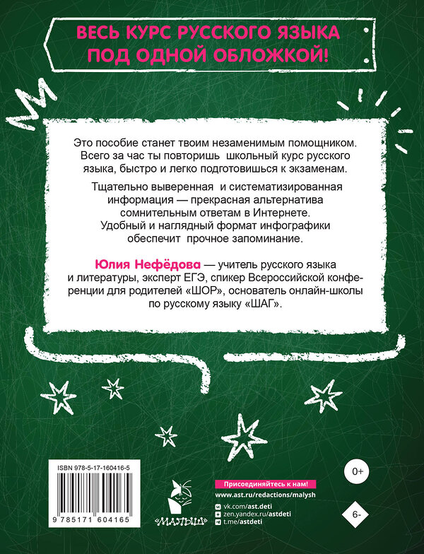 АСТ Нефедова Юлия "Русский язык за час" 450761 978-5-17-160416-5 