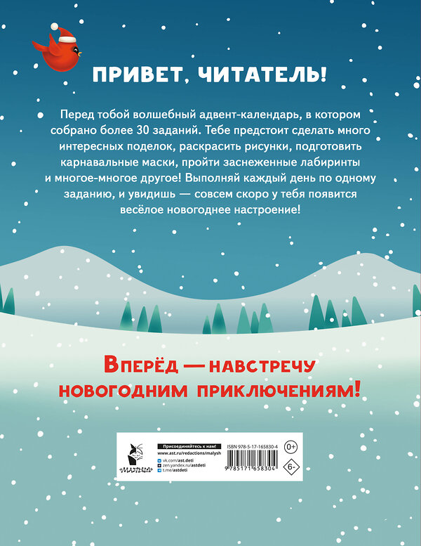 АСТ Дмитриева В.Г. "30 дней до Нового года: адвент-календарь для создания волшебного настроения" 450967 978-5-17-165830-4 