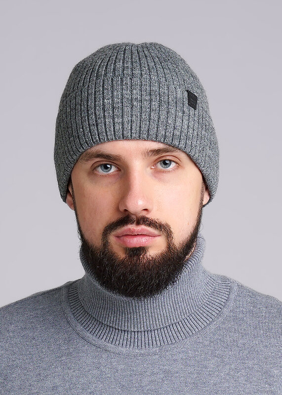 CLEVER Шапка 454786 433886ап флис меланж серый