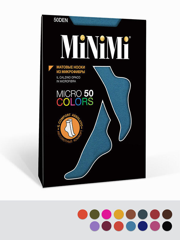 Minimi Носки 462236 calz. MICRO COLORS 50 3D носки Corallo (Оранжевый)