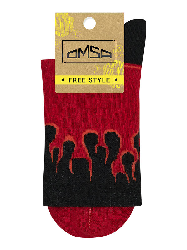 Omsa Носки 463224 OMSA FREESTYLE 610 Rosso (Красный)