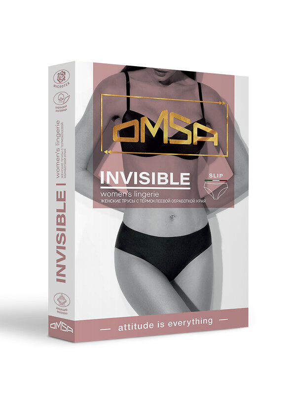 Omsa Трусы 465241 1. OmD 2211B Invisible Slip (термоклеевая обработка края), PA Avorio (Молочный)