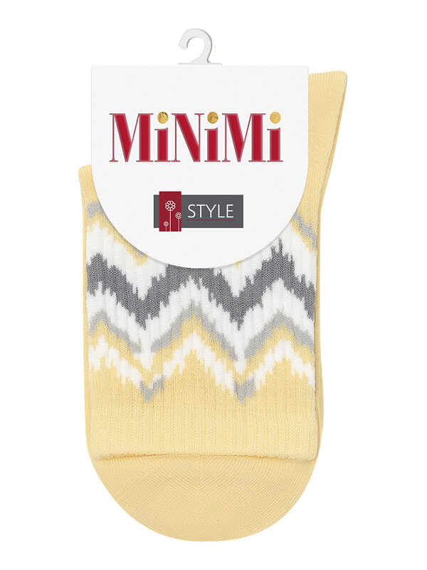 Minimi Носки 465587 MINI STYLE 4605 Giallo (зигзаг) (Желтый)