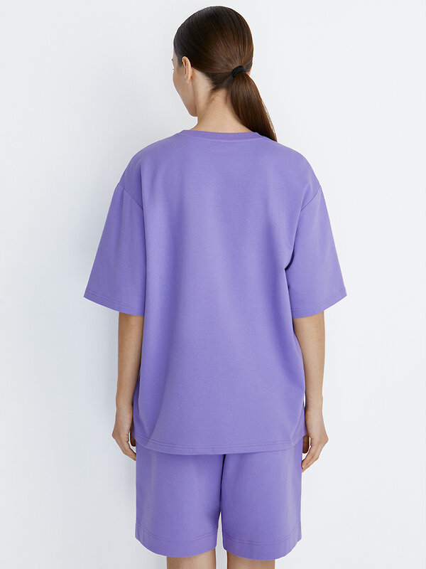 Omsa Футболка 465898 OmD 1453С Футболка женская OVERSIZE Lavanda (Фиолетовый)