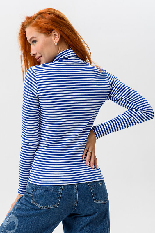 Натали Водолазка 466587 14439 полоса синий-белый
