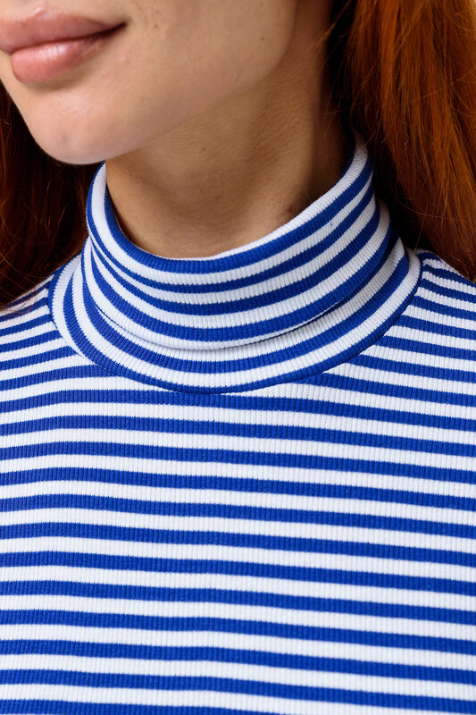 Натали Водолазка 466587 14439 полоса синий-белый