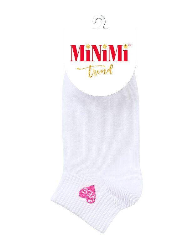 Minimi Носки 466686 MINI TREND 4213 с рисунком на паголенке "Love Story" Bianco (Белый)