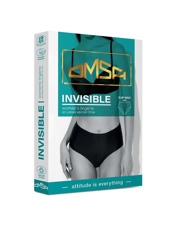 Omsa Трусы 467074 1. БOmD_B Invisible 2233-01SS Slip Maxi (термоклеевая обработка края), PA Avorio (Молочный)